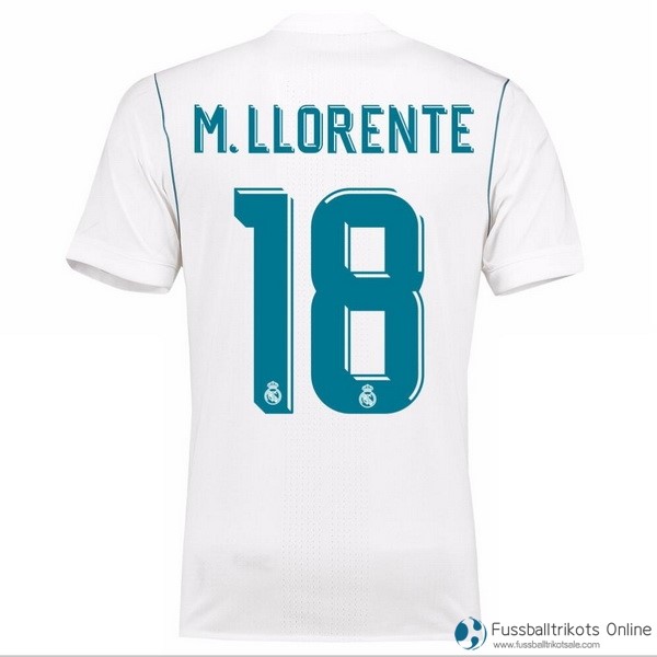 Real Madrid Trikot Heim M.Llorente 2017-18 Fussballtrikots Günstig